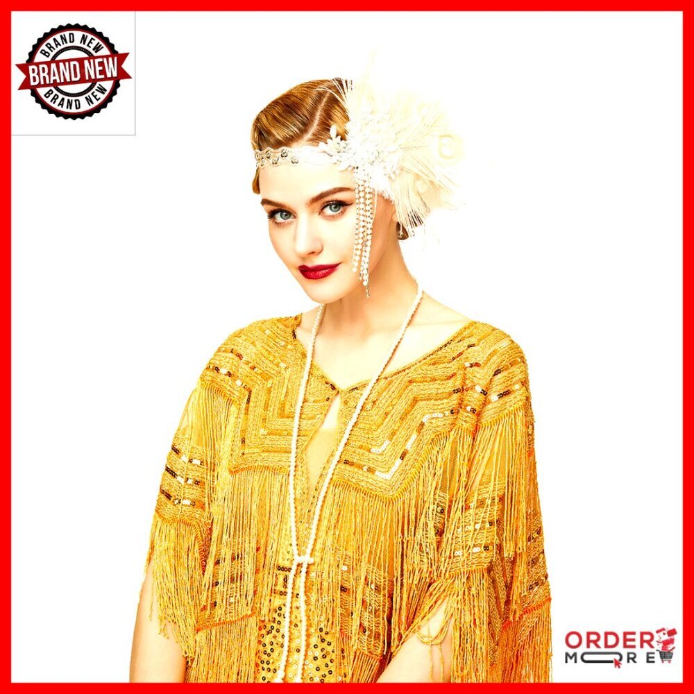 Sequin Capelet Shawl Wrap for Gatsby Party, One Size, Polyester with Fringe